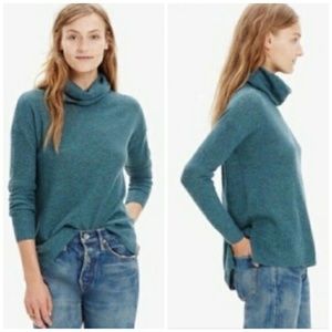 Madewell | Green Ribbed Turtleneck sweater